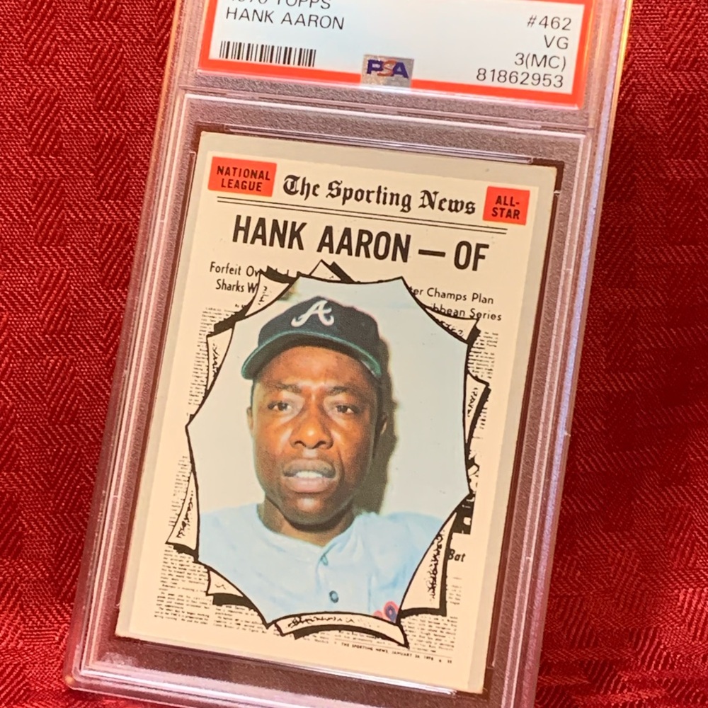 1970 Topps Hank Aaron Baseball Card - Picture 2 of 3